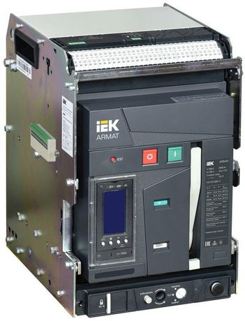 Выключатель автоматический воздушный ARMAT выдвижного исполнения 3P типоразмер B 85кА 1000А расцепитель TY с комплектом аксессуаров 220В: мотор привод катушка включения отключения - AR-ACB-3VB-085-1000A-TYCF IEK