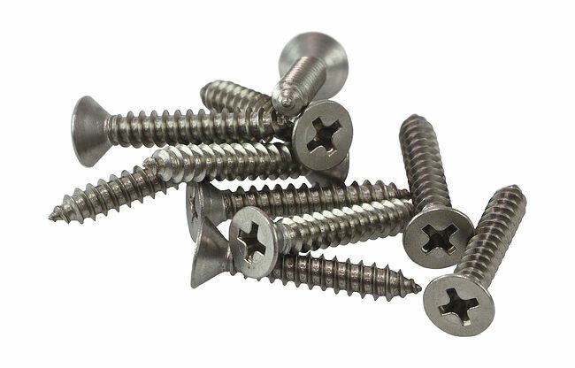 Шуруп универсальный 4х35 потайная головка нержавеющая сталь А2(10шт) - 141806 Tech-KREP