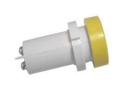 Лампа светодиодная СКЛ-14А-Ж-2-24-П плоский излучатель 24В 50Гц/пост. диаметр посадочного отверстия 22мм УХЛ2.1 желт. Реле и Автоматика A8021-80064331