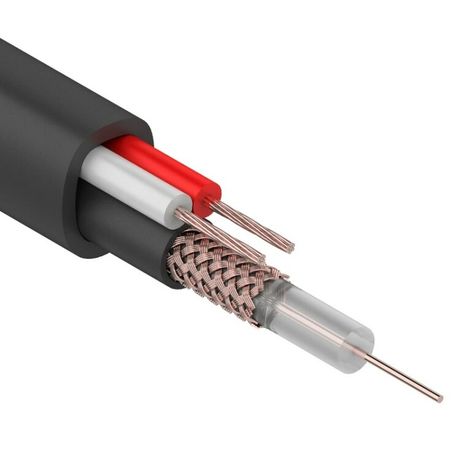 Кабель КВК-П-1,5+2x0,75 мм² (Cu/Cu) черный (бухта 200 м) | 01-4015 REXANT MEET