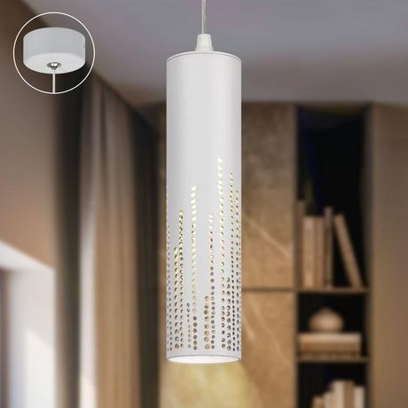 Светильник подвесной (подвес) PL26 WH MR16 GU10 потолочный цилиндр белый | Б0061366 ЭРА