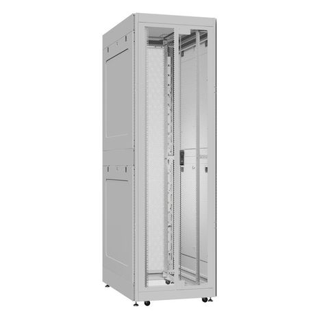 Шкаф серверный 52U 800х1200 передняя дверь: двустворчатая перфорированная IP20. задняя одностворчатая боковые панели: глухой металл. цвет: серый RAL7035 - EX 8252.7431 SYSMATRIX