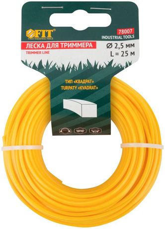 Леска для садовых триммеров ''Квадрат'' 2.5 мм х 25 м - 78007 РОС