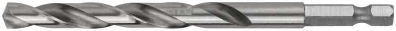 Сверло по металлу HSS полированное, хвостовик под биту, индивидуальный упаковка блистер, 8.0 миллиметр - 34080 РОС