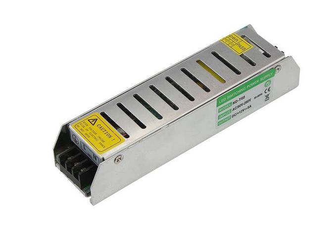 Источник питания компактный 12V, 60W с разъемами под винт, без влагозащиты (IP23) | 200-060-4 SDS MEET