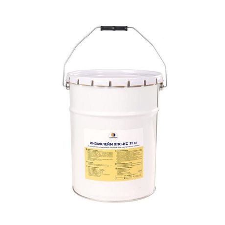 Силиконовое огнезащитное покрытие 15 кг ИНЗАФЛЕЙМ ХПС-КС | PR08.26428 Строитель