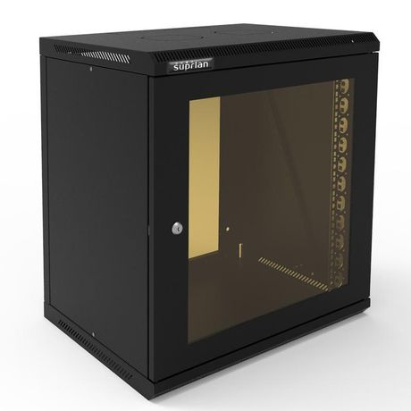 Шкаф телекоммуникационный настенный ТВС-12U-600-450-СР-9005 SUPRLAN 05-2123-B Net.on