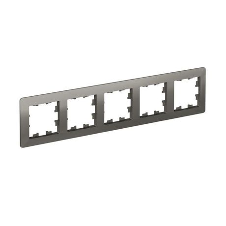 Рамка 5-м AtlasDesign Air сталь/дым. черн. SE ATN220905 APC