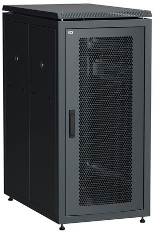 Шкаф сетевой 19" LINEA N 18U 600х1000 мм перфорированная передняя дверь черный | LN05-18U61-P ITK IEK