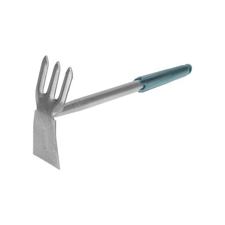 Мотыжка комбинированная 3 прямых зубца с металлической ручкой ЧЕТЫРЕ СЕЗОНА - 64-0015 MEET