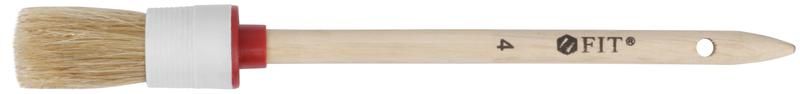 Кисть круглая натур. светл. щетина №4 ( 25мм) FIT 01303 РОС