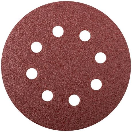Круги шлифовальные с отверстиями (липучка), алюминий-оксидные, 125 мм, 5 шт Р 60 - 39663 РОС