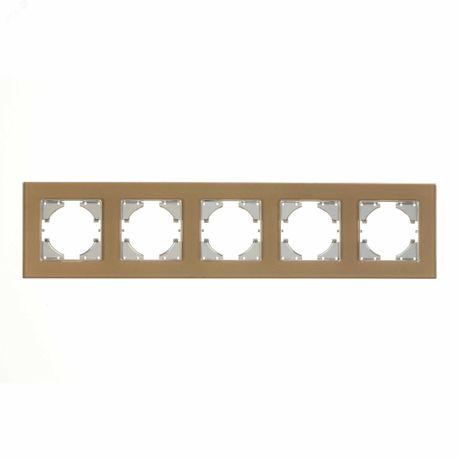 Рамка 5-местн. Ugra стекло шампань GUSI С1150-032