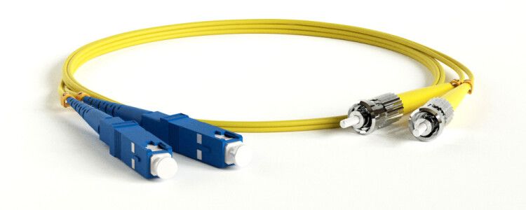 Патч-корд FC-D2-9-SC/UR-ST/UR-H-15M-LSZH-YL волоконно-оптический (шнур) SM 9/125 (OS2), ST/UPC-SC/UPC, 2.0 мм, duplex, LSZH, 15 м | 238539 Hyperline