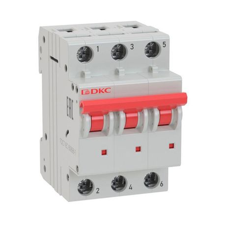 Выключатель автоматический трехполюсный YON MD63-3D25-10 10kA | DKC ДКС