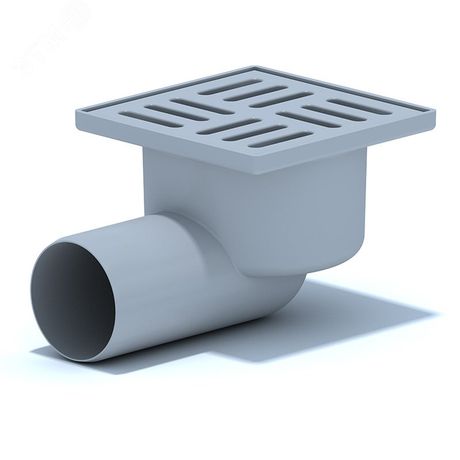 Трап горизонтальный выпуск 50 пластиковая решетка 10х10см - TA5104 АНИ пласт
