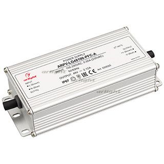 Блок питания ARPV-LG48100-PFC-A (48V, 2.12A, 100W) (Arlight, IP67 Металл, 5 лет) | 030035 Arlight