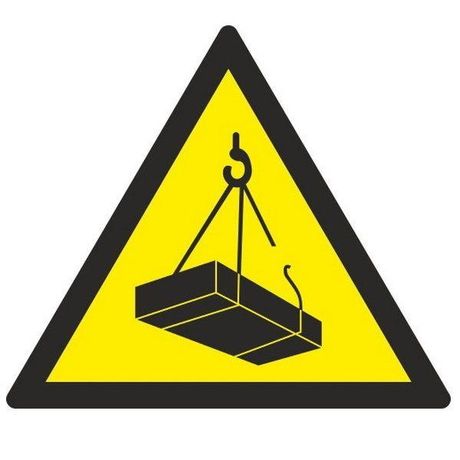 Знак W 06 "Опасно. Возможно падение груза" 200х200х200 мм, пластик ГОСТ Р 12.4.026-2001 | pn-w-06 EKF