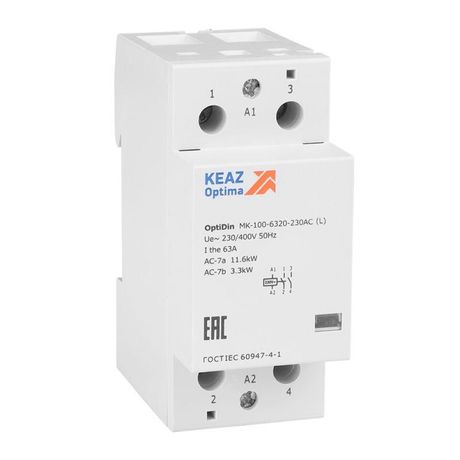 Контактор модульный OptiDin MK-100-6320-230AC (L) | 343734 КЭАЗ