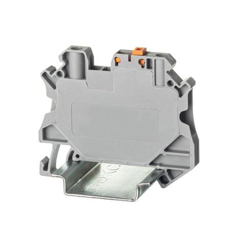 Клемма с размыкателем, тестовые гнезда, винтовой зажим, 2 точки подключения, 4 кв.мм, серая | TUR-4-MT-P-P DKC ДКС