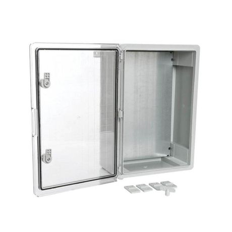 Корпус пластиковый с монтажной панелью ЩМП IP65 прозрачная дверь 500х350х190 | PR08.26492 Промрукав Строитель