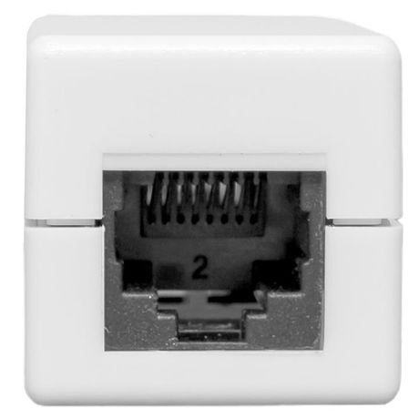 Адаптер проходной TERACOM Cat.5E неэкранированный RJ45-RJ45 белый | TRC-INLC-2RJ45-5EUTP-WH EKF