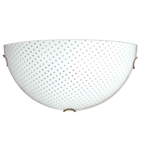 Светильник НББ Софи 300/2 21-60 М19 60Вт ЛН/КЛЛ/LED Е27 IP20 опал белый, клипсы золото | 1005204154 Элетех