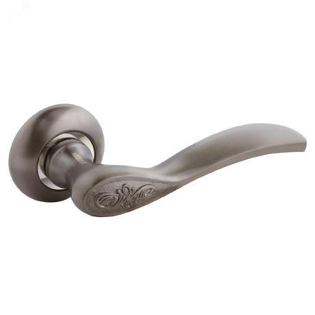 Ручка на круглой накладке (комплект), АЛЛЮР АРТ ШЭРОН MBN (1740) графит - 12449 ПТК