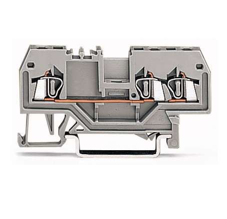 Клемма проходная 3х(0.08-1.5кв.мм) черн. WAGO 279-685