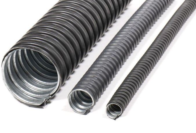 Металлорукав в ПВХ изоляции РЗ-ЦП нг-LS 10 с протяжкой (уп.50м) ГОФРОМАТИК zeta44615 ЗЭТА