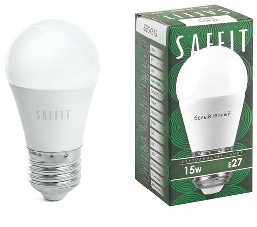 Лампа светодиодная LED 15вт Е27 теплый матовый шар - SBG4515 FERON 55212