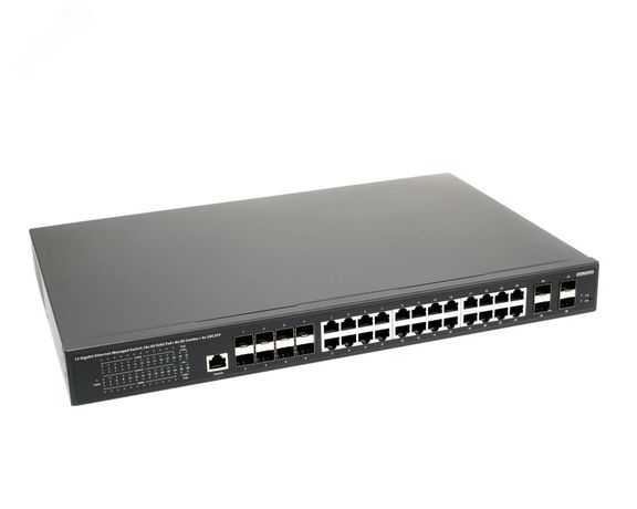 Коммутатор управляемый L3 SW-32G4X-2L Gigabit Ethernet на 16хGE RJ-45 + 8хGE Combo (RJ-45 SFP) 4х10G SFP+ Uplink OSNOVO 14170 OSNOVO арт. 14170