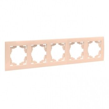 Валенсия рамка 5-местная кремовая PROxima | EWM-G-305-20 EKF