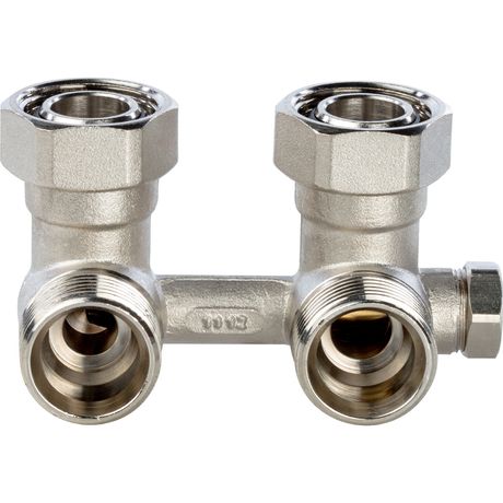 Узел нижнего подключения радиатора для однотрубной системы, угловой 3/4 - SVH 0003 000020 STOUT RG008Q0F4QC2QK