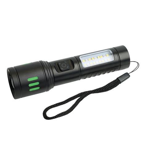 Фонарь светодиодный аккумуляторный TYPE-C ZOOM алюминий - 51619 FERON