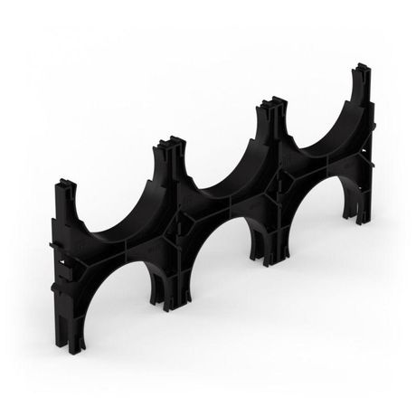 Кластер для двустенных труб d125 мм, тройной, двухсторонний (40 шт/кор) | PR13.02582 Промрукав Строитель