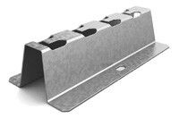 Напольно-настенный держатель 400 мм, толщ. 1,5 Сендзимир цинк, 053441 | ННД-400-1,5-СЦ Ostec