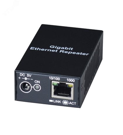 Повторитель Gigabit Ethernet SR01X для увеличения расстояния передачи до 120м SC&T 13704 SC&T арт. 13704