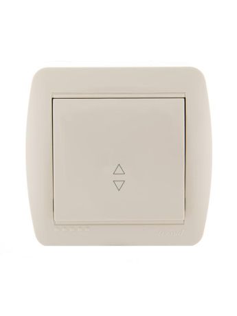 Переключатель проходной 1-кл. ОП Demet 10А IP20 крем. LEZARD 711-0300-105