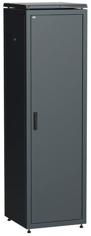 Шкаф сетевой 19дюйм ITK LINEA N 47U 600х600 мм металлическая передняя дверь черный - LN05-47U66-M IEK