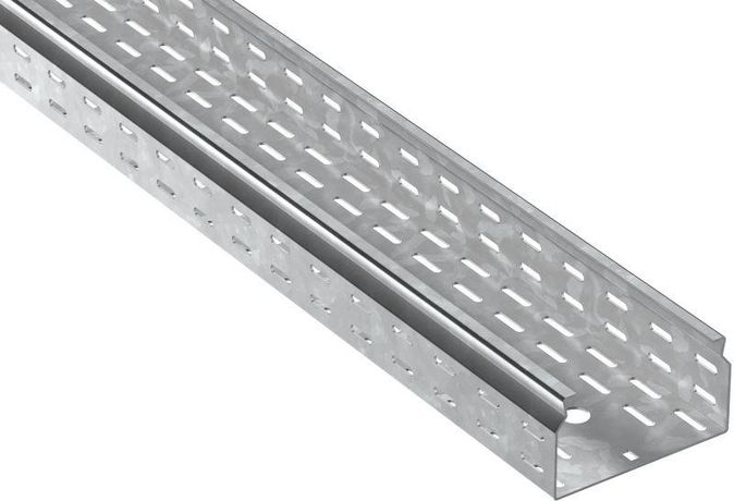 Лоток листовой перфорир. 80х150 L2500 сталь 2.0мм HDZ ESCA 7 IEK CLP10-080-150-200-D25-HDZ