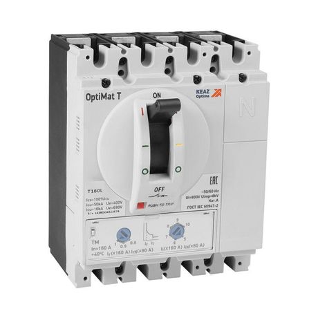 Выключатель автоматический OptiMat T160S TM 160A 3P | 356382 КЭАЗ