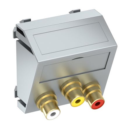Мультимедийная рамка Audio-Video Modul45 (серебристый) (MTS-12R F AL1) | 6105204 OBO Bettermann