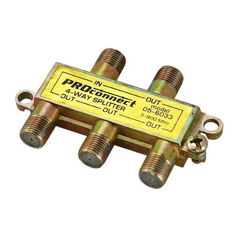 ДЕЛИТЕЛЬ ТВ х 4 под F разъём 5-900 МГц | 05-6033 PROconnect MEET