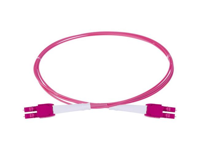 Оптический шнур HD, OM4, дуплекс LC - LC, UNIBOOT PUSH-PULL, 1 м | 41B-40-LC-LC-01 Eurolan