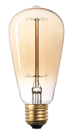 Лампа накаливания ЛОН 60Вт E27 230В RETRO ST64 GOLD | 5010017 Jazzway