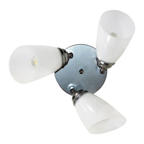 Светильник Сатурн 1317 хром (Плафон П0475) НПБ 01-3х60-176 Е27 ИУ - 1005404614 Элетех