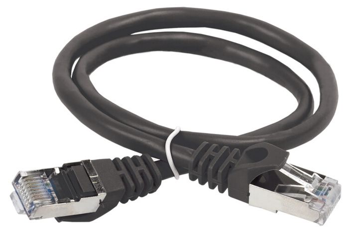 Коммутационный шнур кат. 5Е FTP LSZH 5м черный | PC09-C5EFL-5M ITK IEK