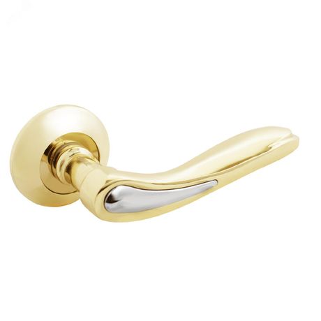 Ручка на квадратной накладке (комплект), АЛЛЮР А ТЛАЙЗА PB/CP (1862) золото - 12289 ПТК