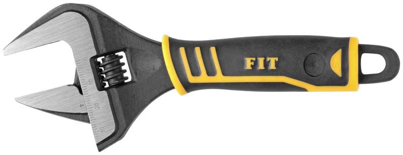 Ключ разводной "Стайл" узкие губки шкала экстра увелич. захват прорезин. ручка 150мм 34мм FIT 70166 РОС